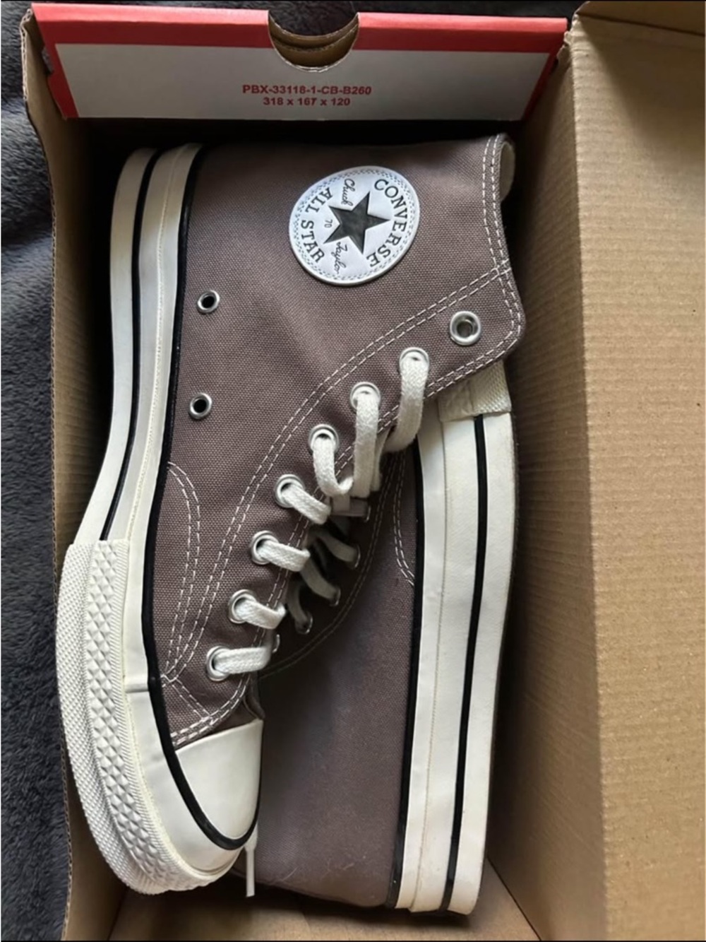 taupe brown converse chuck 70 size 7M/9W